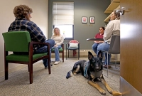counseling office and a dog Programs Earn Continued Accreditation Across Health and Counseling Fields